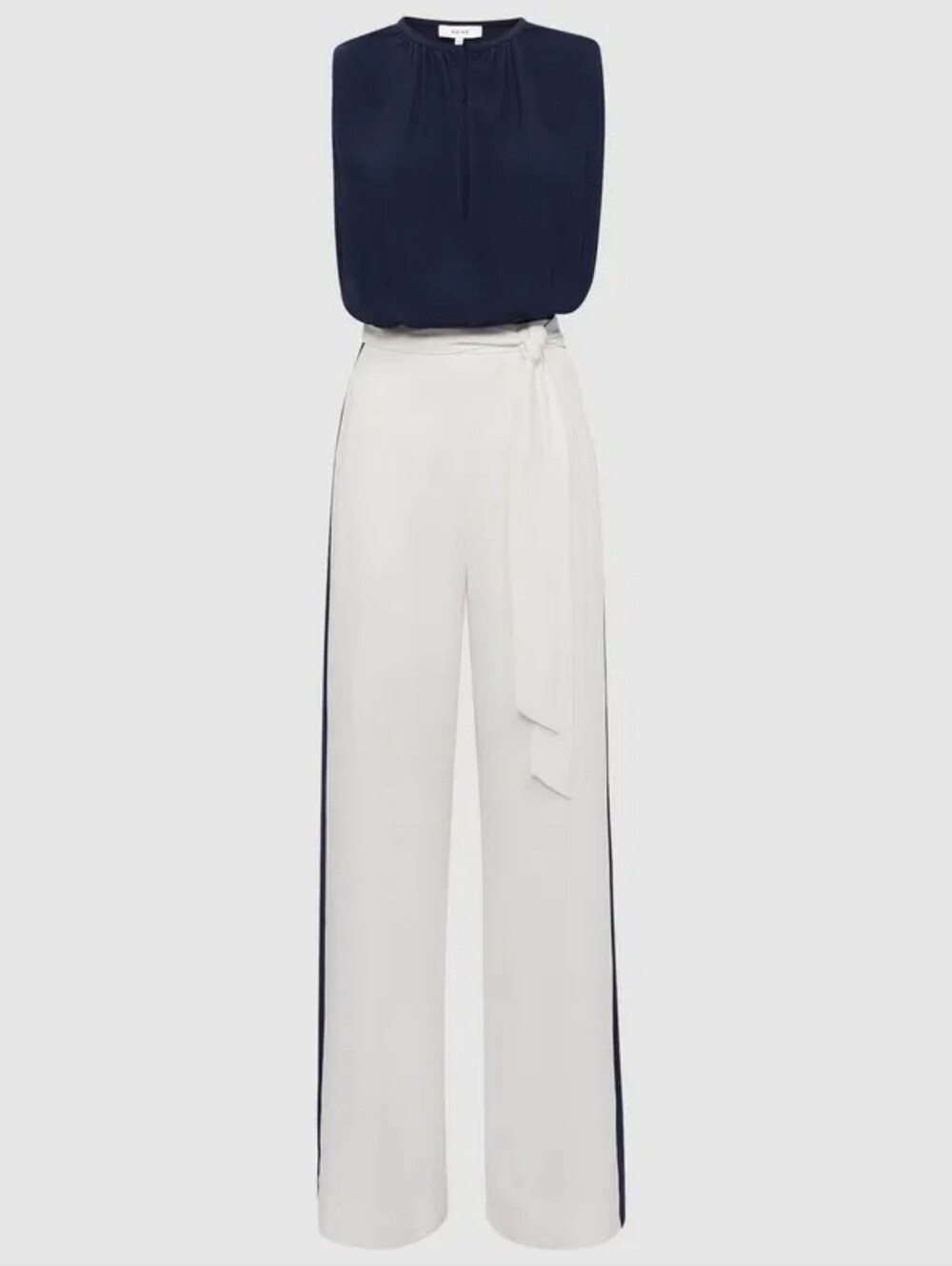 NWT REISS | Ivy Side Stripe Jumpsuit (No belt) - Picture 5 of 5